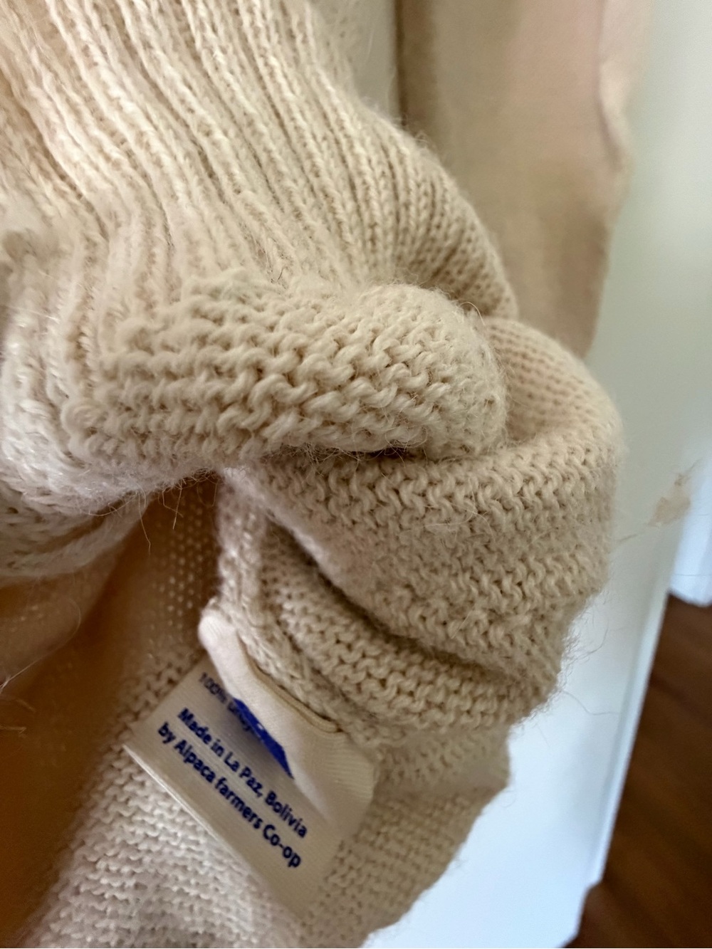 IOAN Undyed Alpaca Cardigan - Picture 2 of 4